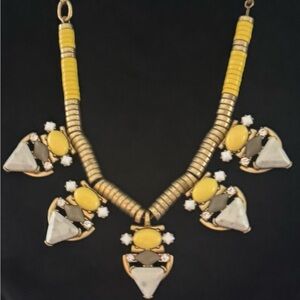 Stella And Dot Pavilion Yellow Statement Necklace